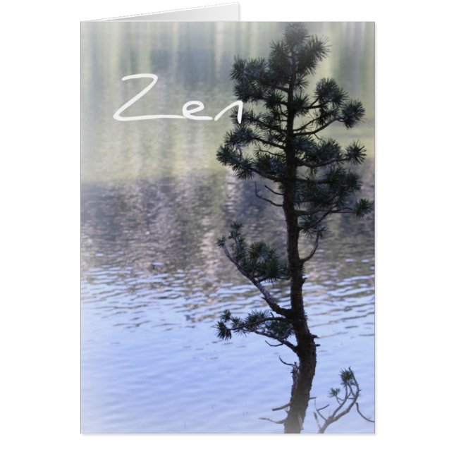 Zen Reflection - water- en boomkaart (Voorkant)