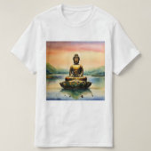 Zen Reflections: Boeddha meditatie overzicht verza T-shirt (Design voorkant)