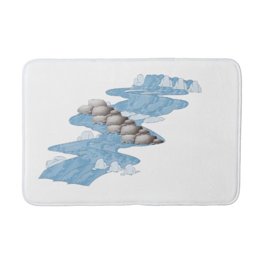 Zen River Stones Bathmat Badmat (Voorkant)