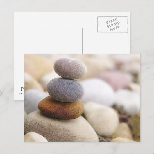 Zen Rock Garden Briefkaart (Voorkant / Achterkant)