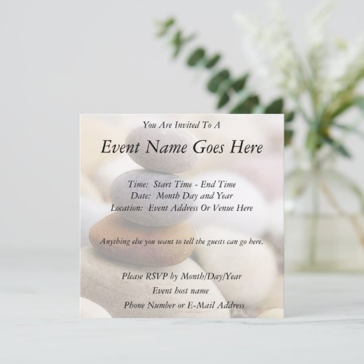 Zen Rock Garden Kaart (Staand voorkant)