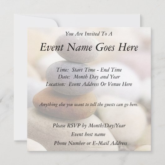 Zen Rock Garden Kaart (Voorkant)