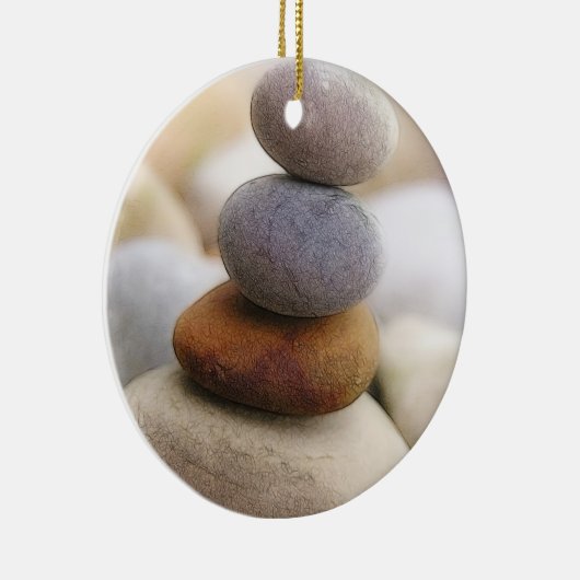 Zen Rock Garden Keramisch Ornament (Rechts)