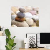 Zen Rock Garden Poster (Thuiskantoor)