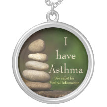 Zen Rocks Asthma Medical ID Ketting