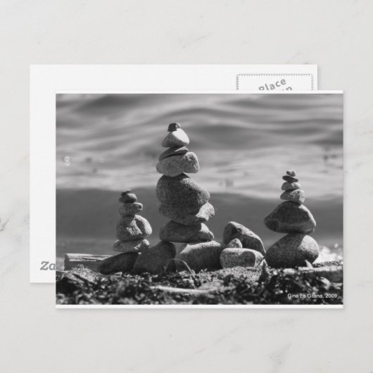 Zen Rocks Briefkaart (Voorkant / Achterkant)