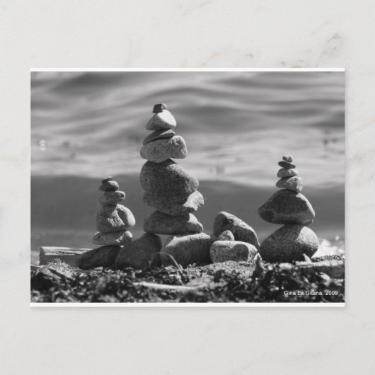 Zen Rocks Briefkaart (Voorkant)