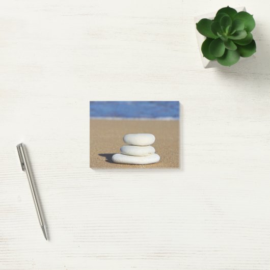 Zen Rocks op Beach Post-it Notes (Kantoor)