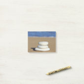 Zen Rocks op Beach Post-it Notes (Op bureau)