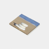 Zen Rocks op Beach Post-it Notes (Schuin)