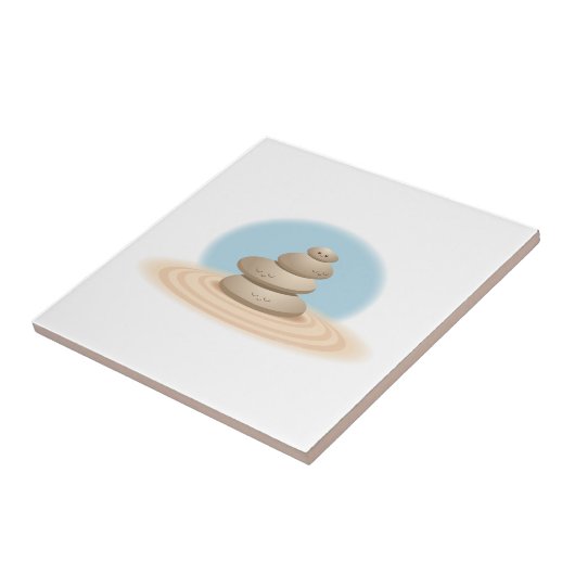 Zen Rocks Tegeltje (Zijkant)