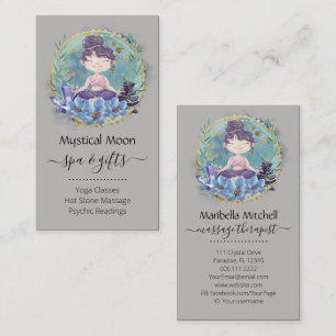 Zen rocks Yoga Spa Massage Therapist Visitekaartje