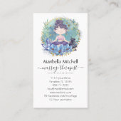 Zen rocks Yoga Spa Massage Therapist Visitekaartje (Achterkant)