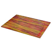Zen rode draad glas snijplank (Hoek)