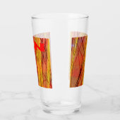 Zen rode draad glas tumbler (Links)