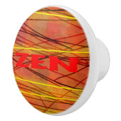 Zen rode draad keramische knop (Rechts)