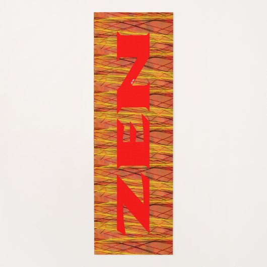 Zen rode draad oefening mat (Voorkant)