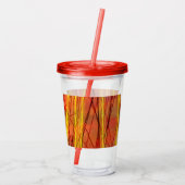 Zen rode draad rode acryl tumbler drinkbeker (Achterkant)