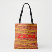 Zen rode draad schouder canvas tas (Voorkant)
