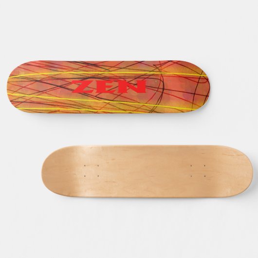 Zen rode draad skateboard (Horizontaal)