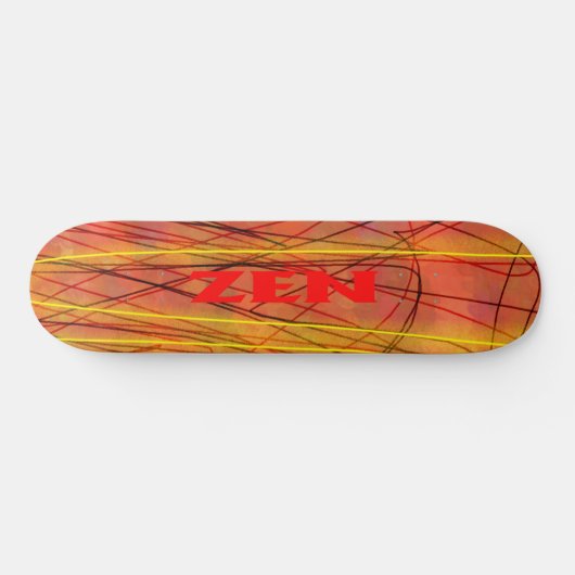 Zen rode draad skateboard (Horizontaal)