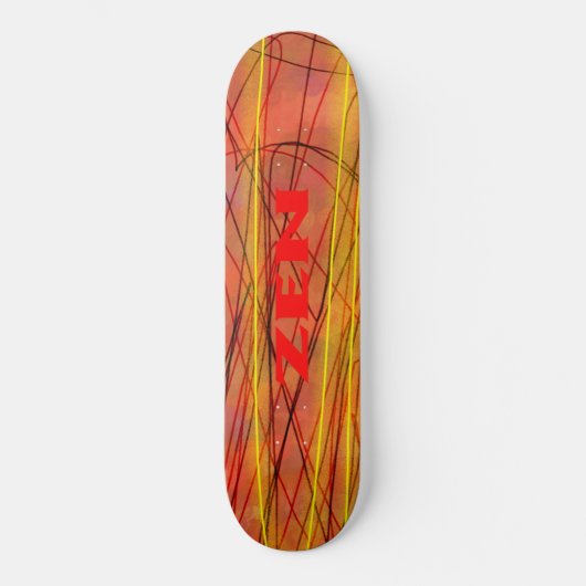 Zen rode draad skateboard (Voorkant)