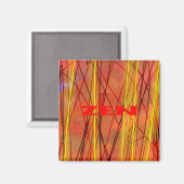 Zen rode draad vierkante magneet (Voorkant / Achterkant)
