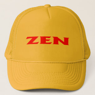 Zen rode gele schuimtruckerhoed trucker pet