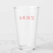 Zen rode glazen tumbler (Achterkant)