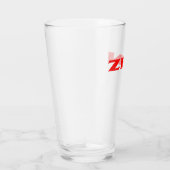 Zen rode glazen tumbler (Rechts)