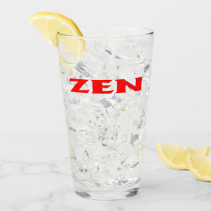 Zen rode glazen tumbler