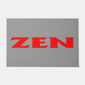 Zen rode grijze deurmat (Voorkant)