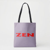 Zen rode grijze schouderschouder canvas tas (Voorkant)