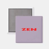 Zen rode grijze vierkante magneet (Voorkant / Achterkant)