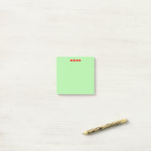 Zen rode groene notitieblokken post-it® notes (Op bureau)