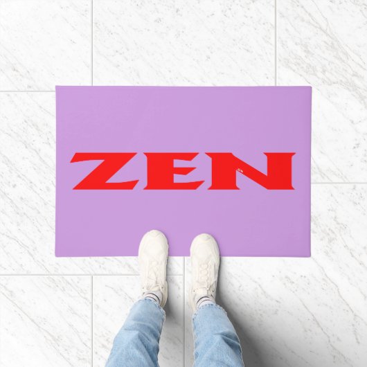 Zen rode lila deurmat (Binnen)