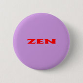 Zen rode lila standaard ronde knop button 5,7 cm (Voorkant)