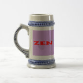 Zen rode lila stein bierpul (Links)