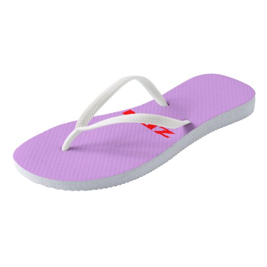 Zen rode lila teenslippers (Schuin)