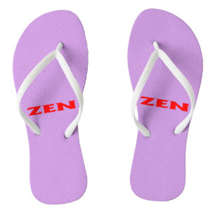 Zen rode lila teenslippers