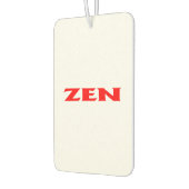 Zen rode witte auto luchtverfrisser (Links)