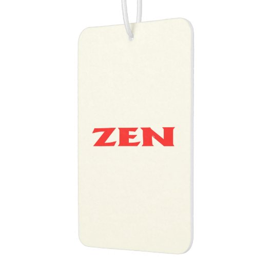 Zen rode witte auto luchtverfrisser (Links)