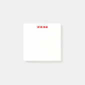 Zen rode witte notitieblokken post-it® notes (Voorkant)