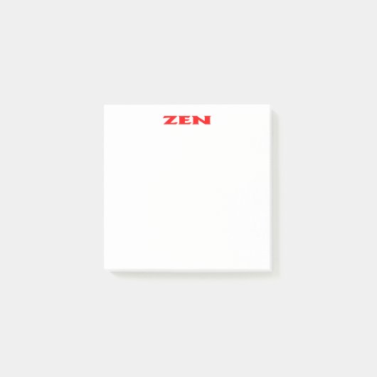 Zen rode witte notitieblokken post-it® notes (Voorkant)