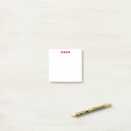 Zen rode witte notitieblokken post-it® notes (Op bureau)