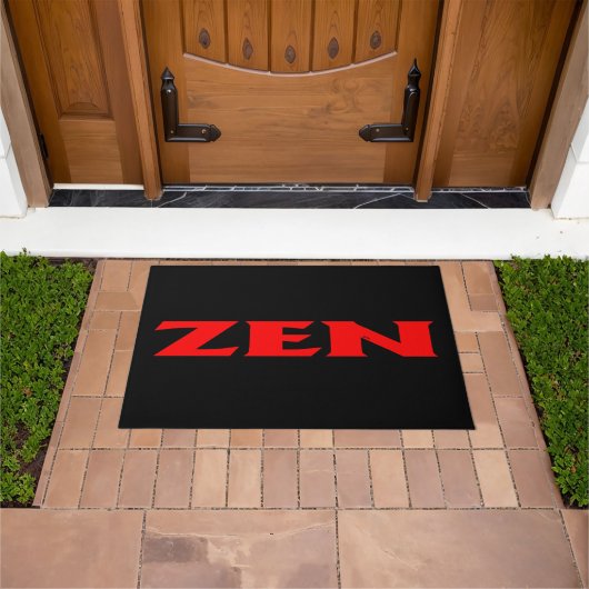 Zen rode zwarte deurmat (Buiten)