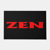 Zen rode zwarte deurmat (Voorkant)