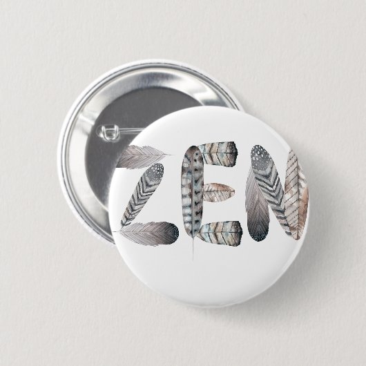 Zen Ronde Button 5,7 Cm (Voorkant /achterkant)