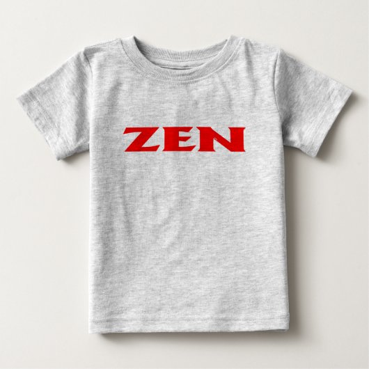 Zen rood baby grijs T-shirt (Voorkant)