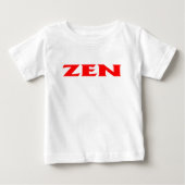Zen rood baby wit shirt (Voorkant)